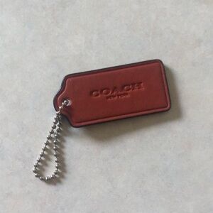 Leather COACH tag